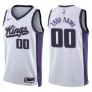 Kings #00 Custom Name And Number White Swingman Jersey