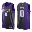 Kings #0 Malik Monk Black Purple Statement Swingman Jersey