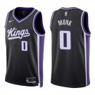 Kings #0 Malik Monk Black Swingman Jersey