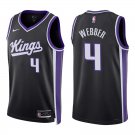 Kings #4 Chris Webber Black Swingman Jersey
