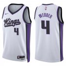 Kings #4 Chris Webber White Swingman Jersey