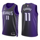 Kings #11 Domantas Sabonis Black Purple Statement Swingman Jersey Kings #11 Domantas Sabonis Black Purple Statement Swingman Jersey