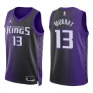 Kings #13 Keegan Murray Black Purple Statement Swingman Jersey Kings #13 Keegan Murray Black Purple Statement Swingman Jersey