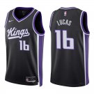 Kings #16 Jerry Lucas Black Swingman Jersey