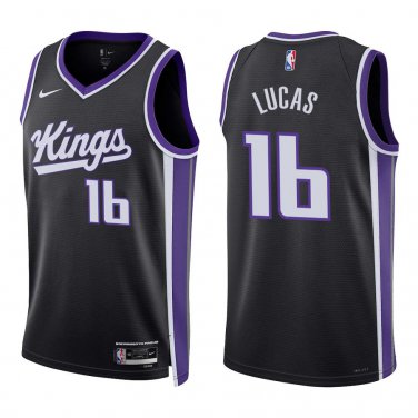 Kings #16 Jerry Lucas Black Swingman Jersey