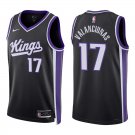 Kings #17 Jonas Valanciunas Black Swingman Jersey