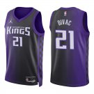 Kings #21 Vlade Divac Black Purple Statement Swingman Jersey Kings #21 Vlade Divac Black Purple Statement Swingman Jersey
