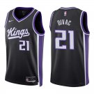 Kings #21 Vlade Divac Black Swingman Jersey