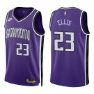 Kings #23 Keon Ellis Purple Throwback Swingman Jersey