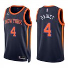 Knicks #4 Pacome Dadiet Navy Swingman Jersey