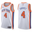 Knicks #4 Pacome Dadiet White City Swingman Jersey