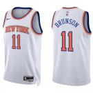 Knicks #11 Jalen Brunson White Swingman Jersey