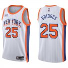 Knicks #25 Mikal Bridges White City Swingman Jersey
