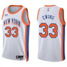 Knicks #33 Patrick Ewing White City Swingman Jersey