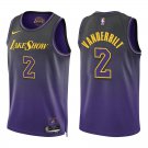 Lakers #2 Jarred Vanderbilt Black Purple City Swingman Jersey Lakers #2 Jarred Vanderbilt Black Purple City Swingman Jersey