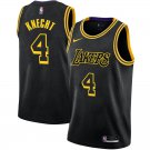 Lakers #4 Dalton Knecht Black Snake Swingman Jersey