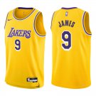 Lakers #9 Bronny James Gold Swingman Jersey