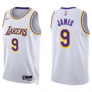 Lakers #9 Bronny James White Swingman Jersey