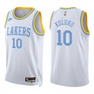 Lakers #10 Christian Koloko White Classic Swingman Jersey