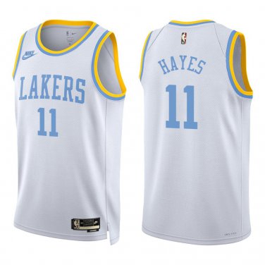 Lakers #11 Jaxson Hayes White Classic Swingman Jersey