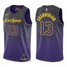 Lakers #13 Wilt Chamberlain Black Purple City Swingman Jersey Lakers #13 Wilt Chamberlain Black Purple City Swingman Jersey