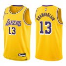 Lakers #13 Wilt Chamberlain Gold Swingman Jersey