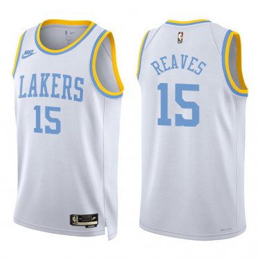Lakers #15 Austin Reaves White Classic Swingman Jersey