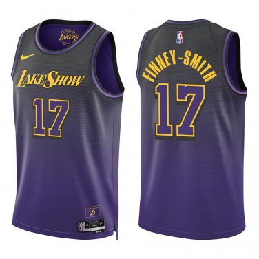 Lakers #17 Dorian Finney-Smith Black Purple City Swingman Jersey