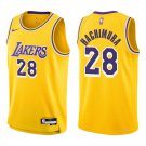 Lakers #28 Rui Hachimura Gold Swingman Jersey