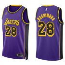 Lakers #28 Rui Hachimura Purple Swingman Jersey
