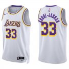 Lakers #33 Kareem Abdul-Jabbar White Swingman Jersey