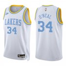Lakers #34 Shaquille O'Neal White Classic Swingman Jersey