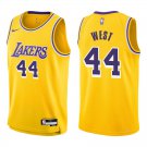 Lakers #44 Jerry West Gold Swingman Jersey