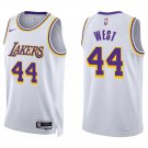 Lakers #44 Jerry West White Swingman Jersey