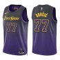 Lakers #77 Luka Doncic Black Purple City Swingman Jersey