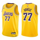 Lakers #77 Luka Doncic Gold Swingman Jersey