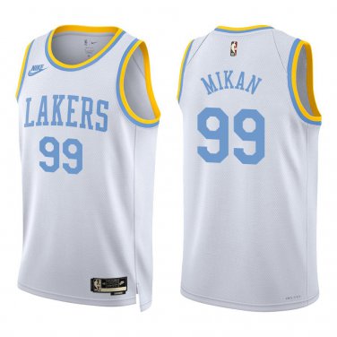Lakers #99 George Mikan White Classic Swingman Jersey