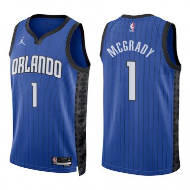 Magic #1 Tracy McGrady Royal Blue Swingman Jersey