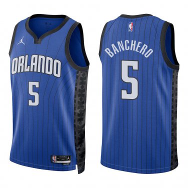 Magic #5 Paolo Banchero Royal Blue Swingman Jersey