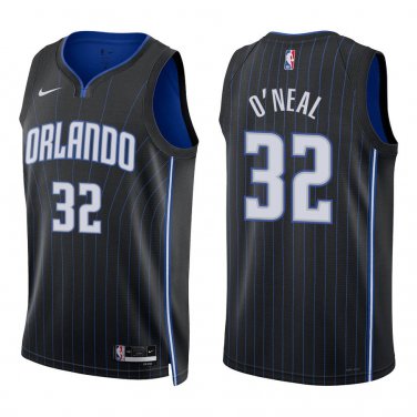 Magic #32 Shaquille O'Neal Black Swingman Jersey