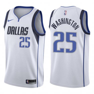 Mavericks #25 PJ Washington White Swingman Jersey