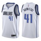 Mavericks #41 Dirk Nowitzki White Swingman Jersey