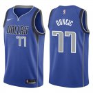 Mavericks #77 Luka Doni Royal Blue Swingman Jersey
