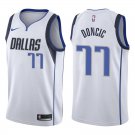 Mavericks #77 Luka Doni White Swingman Jersey