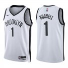 Nets #1 D'Angelo Russell White Swingman Jersey