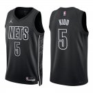 Nets #5 Jason Kidd Black Statement Swingman Jersey