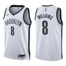 Nets #8 Ziaire Williams White Swingman Jersey