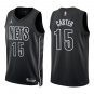 Nets #15 Vince Carter Black Statement Swingman Jersey