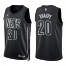 Nets #20 Day'Ron Sharpe Black Statement Swingman Jersey Nets #20 Day'Ron Sharpe Black Statement Swingman Jersey