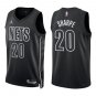 Nets #20 Day'Ron Sharpe Black Statement Swingman Jersey